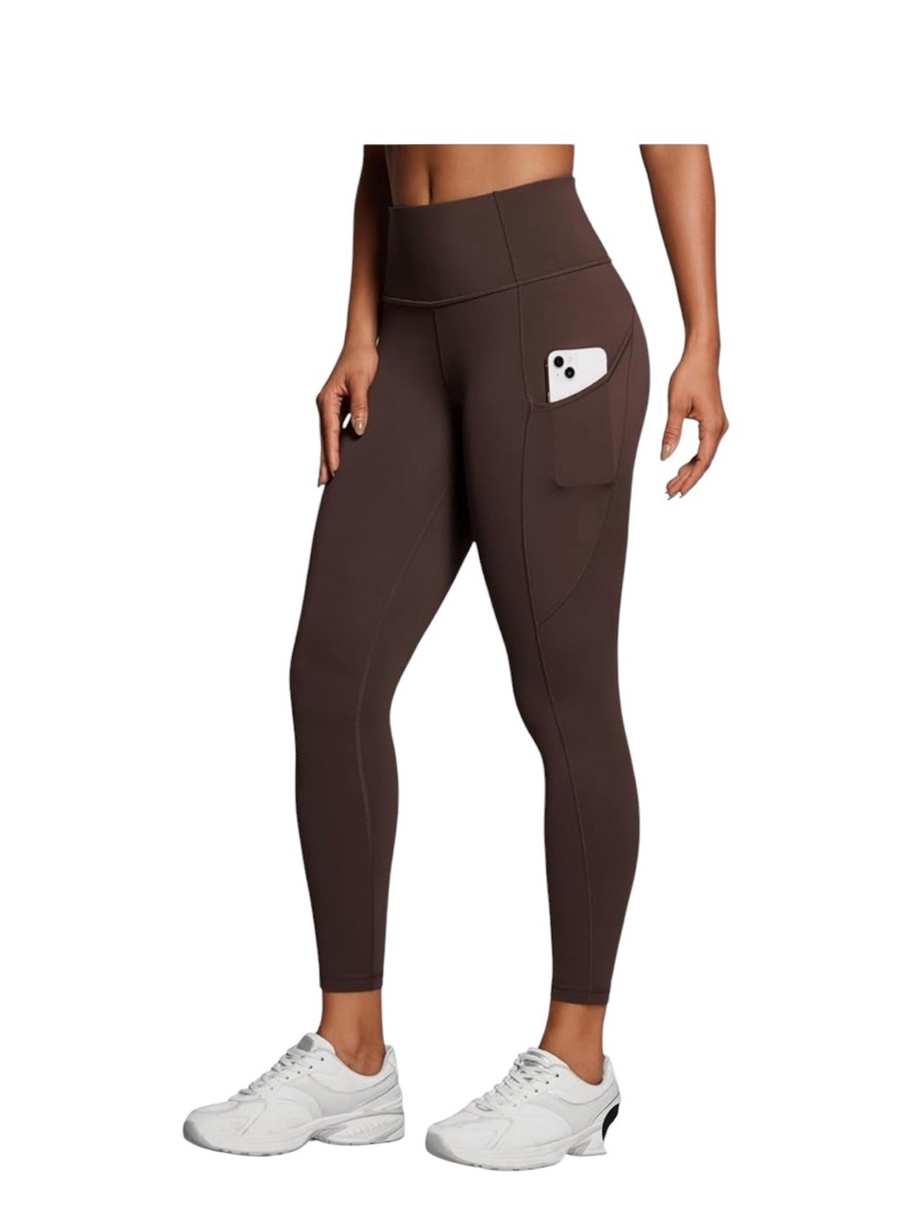 CRZ YOGA Naked Feeling Workout Leggings Pockets 25" - High Waisted Womens Yoga